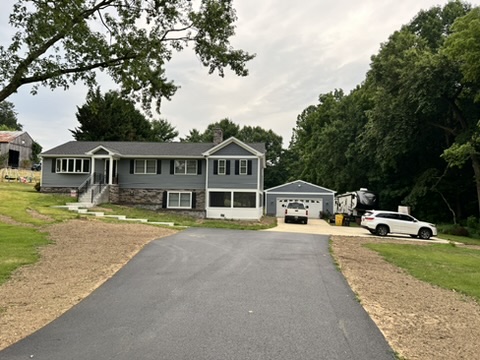 Front view from driveway